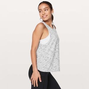 Lululemon‎ Squad Goals Tank Tiger Space Dye Black White Size 10